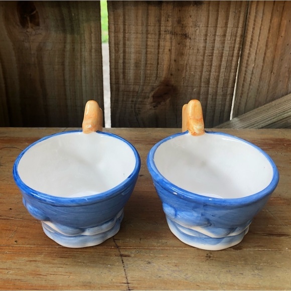 Set of 2 Blue Cups with Clouds at the Bottom & Yellow Stars on the Handles - Picture 3 of 8